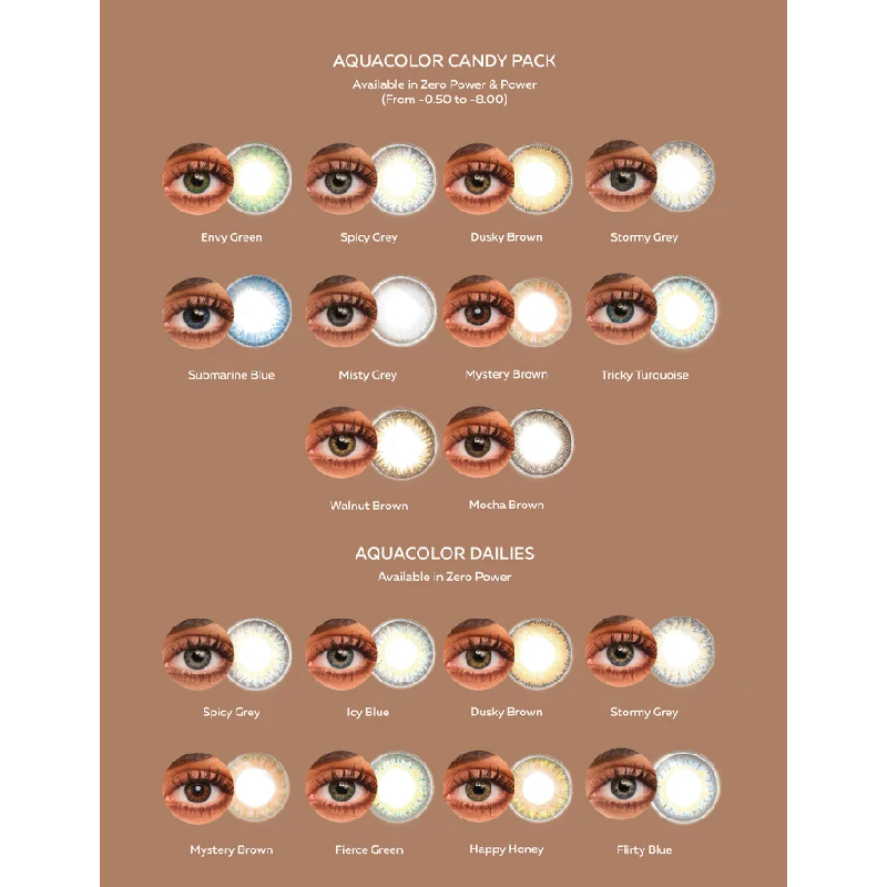 Aquacolor Daily Plano - 10 Lens Pack (2)